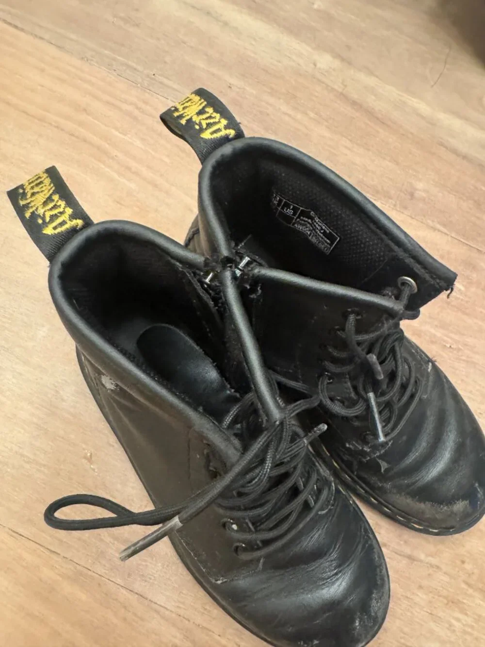 Dr. Martens 1460 Lace-Up Boot Black Leather 8-Eye Youth 1